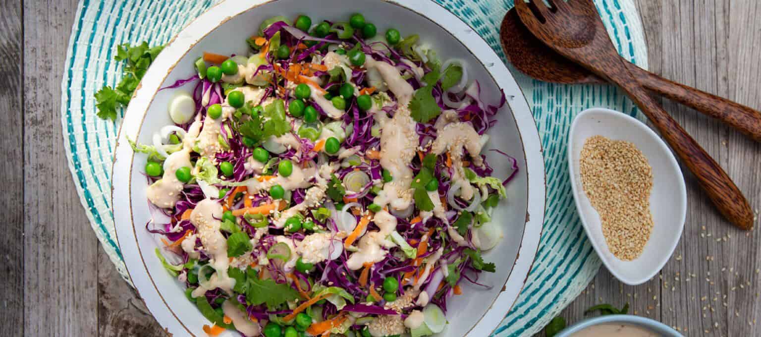 Sweet and Spicy Vegan Coleslaw - Huckleberry's Natural Market